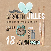geboortekaartje hipDesign